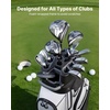 image:imageVEVOR Golf Cart Bag 14 Way Molded Lock Top Divider Organizer Golf Club Bag with FullLength Divider Handles Storage Pockets Shoulder Strap Rain Hood Smooth Zippers for Men amp WomenGray