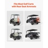 image:imageVEVOR Golf Cart Bag Holder 309 x 278 x 161inch Compatible withYamaha EZGO Club Car Rear Seat Grab Bar SpaceSaving Carbon Steel Bag Holder Bracket NoDrilling Installation Black