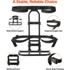 image:imageVEVOR Golf Cart Bag Holder 309 x 278 x 161inch Compatible withYamaha EZGO Club Car Rear Seat Grab Bar SpaceSaving Carbon Steel Bag Holder Bracket NoDrilling Installation Black