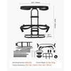 image:imageVEVOR Golf Cart Bag Holder 309 x 278 x 161inch Compatible withYamaha EZGO Club Car Rear Seat Grab Bar SpaceSaving Carbon Steel Bag Holder Bracket NoDrilling Installation Black