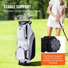image:imageVEVOR Golf Cart Bag with 14 Way Organizer Divider Top Premium Cart Bag with Stand Durable Golf Bags with Handles amp Dust Cover amp Detachable Dual Strap for Men amp WomenWhite