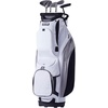 image:imageVEVOR Golf Cart Bag with 14 Way Organizer Divider Top Premium Cart Bag with Stand Durable Golf Bags with Handles amp Dust Cover amp Detachable Dual Strap for Men amp WomenWhite
