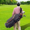 image:imageVEVOR Golf Cart Bag with 14 Way Organizer Divider Top Premium Cart Bag with Stand Durable Golf Bags with Handles amp Dust Cover amp Detachable Dual Strap for Men amp WomenBlackOrange
