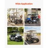 image:imageVEVOR Golf Cart Wheels 12 20x1012 Black Aluminum Alloy Golf Cart Tires and Wheels Combo Set of 4 Fit Club Car EZGO Yamaha 4 Ply Rubber 4Lug Lawn Mower Tires amp Rims 800 lbs Load AllTerrain18x858
