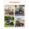 image:imageVEVOR Golf Cart Wheels 12 20x1012 Black Aluminum Alloy Golf Cart Tires and Wheels Combo Set of 4 Fit Club Car EZGO Yamaha 4 Ply Rubber 4Lug Lawn Mower Tires amp Rims 800 lbs Load AllTerrain2055010