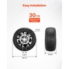 image:imageVEVOR Golf Cart Wheels 12 20x1012 Black Aluminum Alloy Golf Cart Tires and Wheels Combo Set of 4 Fit Club Car EZGO Yamaha 4 Ply Rubber 4Lug Lawn Mower Tires amp Rims 800 lbs Load AllTerrain2055010