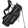 image:imageVEVOR Golf Club Set 12 Pieces Golf Club Complete Set Right Handed with 460CC 1 Driver 3 amp 5 Fairway Wood 4 Hybrid 56789PWSW Irons LShaped Putter Golf Stand BagGolfset Black
