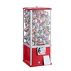 image:imageVEVOR Gumball Machine for Kids 17H Home Candy Vending Machine PC Gumball Dispenser Bubble Gum Machine for Game Stores Coin Operated Gumball Bank for Toy Capsules Bouncy Balls Candy RedRed