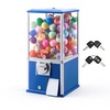 image:imageVEVOR Gumball Machine for Kids 17H Home Candy Vending Machine PC Gumball Dispenser Bubble Gum Machine for Game Stores Coin Operated Gumball Bank for Toy Capsules Bouncy Balls Candy RedBlue
