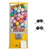 image:imageVEVOR Gumball Machine for Kids 17H Home Candy Vending Machine PC Gumball Dispenser Bubble Gum Machine for Game Stores Coin Operated Gumball Bank for Toy Capsules Bouncy Balls Candy RedYellow