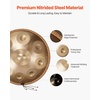 image:imageVEVOR Handpan Drum 22 in 9 Notes Steel Hand Drum 432Hz D Minor Musical Drums with Woven Edge Guard 2 Mallets amp Carrying Case FadeResistant Percussion Instrument for Professional PerformanceGolden