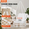 image:imageVEVOR Hanging Hammock Swing Chair Macram Hanging Chair with Cushion and Mounting Hardware Cotton Rope Swing Chair for Bedroom Balcony Patio Garden 264 lbs Capacity WhiteCushion