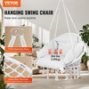 image:imageVEVOR Hanging Hammock Swing Chair Macram Hanging Chair with Cushion and Mounting Hardware Cotton Rope Swing Chair for Bedroom Balcony Patio Garden 264 lbs Capacity WhiteLuxury Style