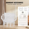 image:imageVEVOR Hanging Hammock Swing Chair Macram Hanging Chair with Cushion and Mounting Hardware Cotton Rope Swing Chair for Bedroom Balcony Patio Garden 264 lbs Capacity WhiteCushion