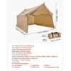 image:imageVEVOR Hot Tent Camping Tipi Hot Tents with Stove Jack Portable Winter Camping Tents with Snow Skirt Easy Setup Waterproof 4 Season Shelter Tents for Fishing Backpacking2 Personsnopole Frame