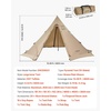 image:imageVEVOR Hot Tent Camping Tipi Hot Tents with Stove Jack Portable Winter Camping Tents with Snow Skirt Easy Setup Waterproof 4 Season Shelter Tents for Fishing Backpacking46 Persons