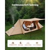 image:imageVEVOR Hot Tent Camping Tipi Hot Tents with Stove Jack Portable Winter Camping Tents with Snow Skirt Easy Setup Waterproof 4 Season Shelter Tents for Fishing Backpacking2 Personspole Frame