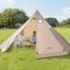 image:imageVEVOR Hot Tent Camping Tipi Hot Tents with Stove Jack Portable Winter Camping Tents with Snow Skirt Easy Setup Waterproof 4 Season Shelter Tents for Fishing Backpacking46 Persons
