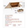 image:imageVEVOR Hot Tent Camping Tipi Hot Tents with Stove Jack Portable Winter Camping Tents with Snow Skirt Easy Setup Waterproof 4 Season Shelter Tents for Fishing Backpacking2 Personspole Frame