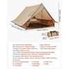 image:imageVEVOR Hot Tent Camping Tipi Hot Tents with Stove Jack Portable Winter Camping Tents with Snow Skirt Easy Setup Waterproof 4 Season Shelter Tents for Fishing Backpacking2 Personstriangular