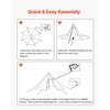 image:imageVEVOR Hot Tent Camping Tipi Hot Tents with Stove Jack Portable Winter Camping Tents with Snow Skirt Easy Setup Waterproof 4 Season Shelter Tents for Fishing Backpacking24 Personsinner Tent