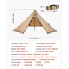 image:imageVEVOR Hot Tent Camping Tipi Hot Tents with Stove Jack Portable Winter Camping Tents with Snow Skirt Easy Setup Waterproof 4 Season Shelter Tents for Fishing Backpacking4 Persons