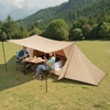 image:imageVEVOR Hot Tent Camping Tipi Hot Tents with Stove Jack Portable Winter Camping Tents with Snow Skirt Easy Setup Waterproof 4 Season Shelter Tents for Fishing Backpacking2 Personspole Frame