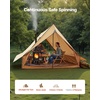 image:imageVEVOR Hot Tent Camping Tipi Hot Tents with Stove Jack Portable Winter Camping Tents with Snow Skirt Easy Setup Waterproof 4 Season Shelter Tents for Fishing Backpacking2 Personstriangular