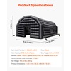 image:imageVEVOR Inflatable Nightclub 295 x 197 x 131 ft Inflatable Party Tent with 1100W Blower amp Sandbag Ventilated Blow up Night Club with 2 Windows Air Cube House for Event Birthday Wedding PartyBlack