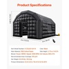 image:imageVEVOR Inflatable Nightclub 295 x 197 x 131 ft Inflatable Party Tent with 1100W Blower amp Sandbag Ventilated Blow up Night Club with 2 Windows Air Cube House for Event Birthday Wedding PartyBlack