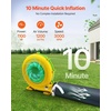 image:imageVEVOR Inflatable Nightclub 295 x 197 x 131 ft Inflatable Party Tent with 1100W Blower amp Sandbag Ventilated Blow up Night Club with 2 Windows Air Cube House for Event Birthday Wedding PartyBlack