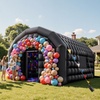 image:imageVEVOR Inflatable Nightclub 295 x 197 x 131 ft Inflatable Party Tent with 1100W Blower amp Sandbag Ventilated Blow up Night Club with 2 Windows Air Cube House for Event Birthday Wedding PartyBlack
