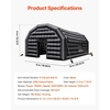image:imageVEVOR Inflatable Nightclub 295 x 197 x 131 ft Inflatable Party Tent with 1100W Blower amp Sandbag Ventilated Blow up Night Club with 2 Windows Air Cube House for Event Birthday Wedding PartyBlack