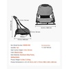 image:imageVEVOR Kayak Seat 1 Pack 13 Raised Height Universal Foldable Canoe Seat with Adjustable Back Support Adjustable Straps and Aluminum Alloy Frame for SitonTopFishingInflatable Kayaks amp Canoes