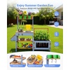 image:imageVEVOR Mud Kitchen Outdoor Mud Kitchen for Kids Wood Outdoor Play Kitchens with Spoons Sink Sunshade Canopy Swivel Wheels Cookware Pots and Accessories Wooden Play Kitchens for Home Lawn4173x1457x3917inch