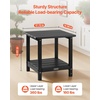 image:imageVEVOR Outdoor Side Table 1772W x 1496D x 1732H Inch Double Layer HDPE Outside End Table for Easy Maintenance Withstand Harsh Weather Fit for Patio Pool Beach Porch Indoor Backyard BlackBlack