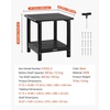 image:imageVEVOR Outdoor Side Table 1772W x 1496D x 1732H Inch Double Layer HDPE Outside End Table for Easy Maintenance Withstand Harsh Weather Fit for Patio Pool Beach Porch Indoor Backyard BlackBlack