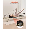 image:imageVEVOR Pilates Reformer Foldable Suitable for Intermediate and Beginners Users Pilates Equipment for Home Gym Studio Use with 4 Adjustable Resistance Spring Up to 400 LBSgreenblack