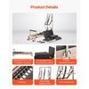 image:imageVEVOR Pilates Reformer Foldable Suitable for Intermediate and Beginners Users Pilates Equipment for Home Gym Studio Use with 4 Adjustable Resistance Spring Up to 400 LBSwood color