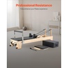 image:imageVEVOR Pilates Reformer Machine Wooden Pilates Workout Equipment for Home Gym Studio Use Pilates Bed with Dual Resistance Spring amp Cord Reformer Set with Sitting Box Up to 400 LBS