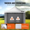 image:imageVEVOR Pop Up Canopy 10 x 10 FT Instant Canopy Portable Gazebo with 3 Sidewalls amp 2 Ventilated Windows Height Adjustable PopUp Outdoor Shelter Tent for Events Patio Backyard Party ParkingWhite