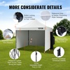 image:imageVEVOR Pop Up Canopy 10 x 10 FT Instant Canopy Portable Gazebo with 3 Sidewalls amp 2 Ventilated Windows Height Adjustable PopUp Outdoor Shelter Tent for Events Patio Backyard Party ParkingWhite
