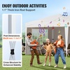 image:imageVEVOR Pop Up Canopy 10 x 10 FT Instant Canopy Portable Gazebo with 3 Sidewalls amp 2 Ventilated Windows Height Adjustable PopUp Outdoor Shelter Tent for Events Patio Backyard Party ParkingWhite Canopy with Windows
