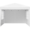 image:imageVEVOR Pop Up Canopy 10 x 10 FT Instant Canopy Portable Gazebo with 3 Sidewalls amp 2 Ventilated Windows Height Adjustable PopUp Outdoor Shelter Tent for Events Patio Backyard Party ParkingWhite Canopy with Windows