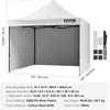 image:imageVEVOR Pop Up Canopy 10 x 10 FT Instant Canopy Portable Gazebo with 3 Sidewalls amp 2 Ventilated Windows Height Adjustable PopUp Outdoor Shelter Tent for Events Patio Backyard Party ParkingWhite