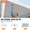 image:imageVEVOR Pop Up Canopy 10 x 10 FT Instant Canopy Portable Gazebo with 3 Sidewalls amp 2 Ventilated Windows Height Adjustable PopUp Outdoor Shelter Tent for Events Patio Backyard Party ParkingWhite Canopy with Windows