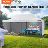 image:imageVEVOR Pop Up Canopy 10 x 10 FT Instant Canopy Portable Gazebo with 3 Sidewalls amp 2 Ventilated Windows Height Adjustable PopUp Outdoor Shelter Tent for Events Patio Backyard Party ParkingWhite