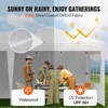 image:imageVEVOR Pop Up Canopy 10 x 10 FT Instant Canopy Portable Gazebo with 3 Sidewalls amp 2 Ventilated Windows Height Adjustable PopUp Outdoor Shelter Tent for Events Patio Backyard Party ParkingWhite Canopy with Windows