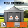 image:imageVEVOR Pop Up Canopy 10 x 10 FT Instant Canopy Portable Gazebo with 3 Sidewalls amp 2 Ventilated Windows Height Adjustable PopUp Outdoor Shelter Tent for Events Patio Backyard Party ParkingGray