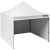 image:imageVEVOR Pop Up Canopy 10 x 10 FT Instant Canopy Portable Gazebo with 3 Sidewalls amp 2 Ventilated Windows Height Adjustable PopUp Outdoor Shelter Tent for Events Patio Backyard Party ParkingWhite